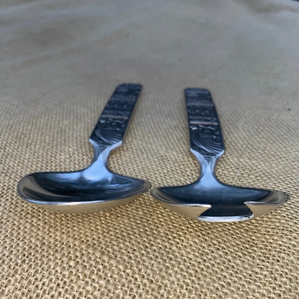 KONGE TINN Rare Vintage Salad set Norwegian pewter Salatsett - Picture 17 of 17